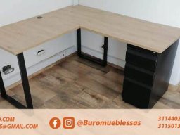 ESCRITORIOS EN L MADECOR